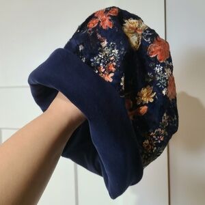 Blue Velvet & Lace Hat